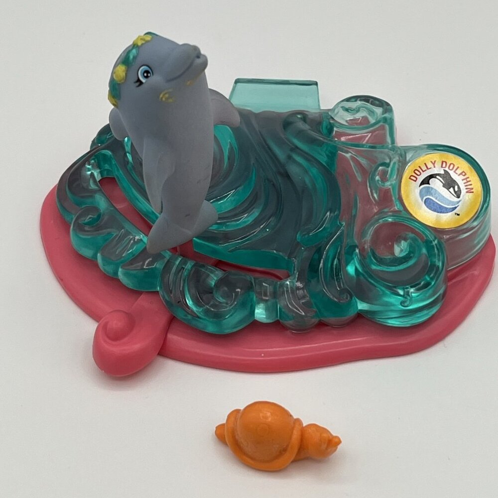 Littlest Pet Shop Sea World Dolly Dolphin On‎ Her Dancing Waves 1995 LPS